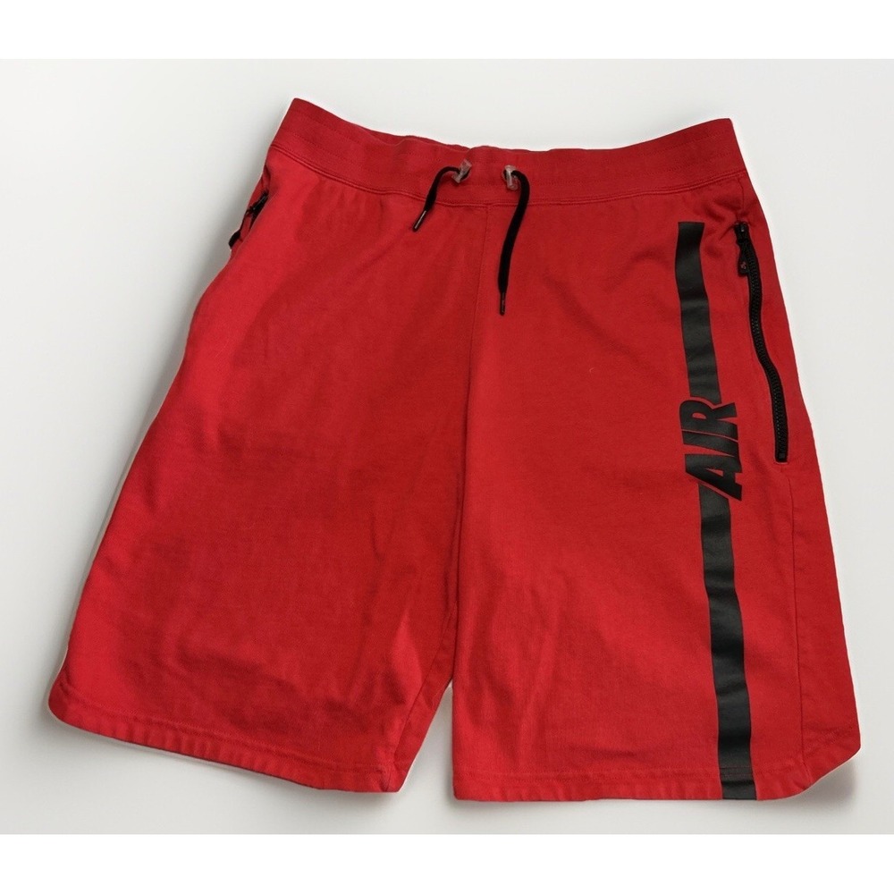Mens Nike Air Pivet V3 Drawstring‎ Jogger Cotton Shorts Zip Pockets Sz XL 728275